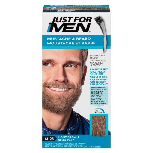 Picture of JUST FOR MEN MUSTACHE and BEARD - LIGHT BROWN M-25