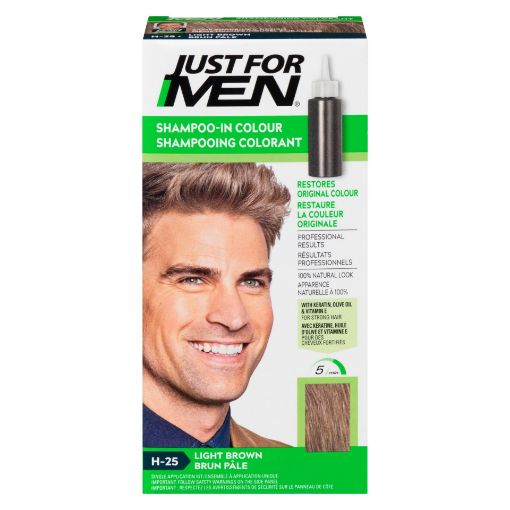 Picture of JUST FOR MEN SHAMPOO-IN COLOUR - LIGHT BROWN H-25                          