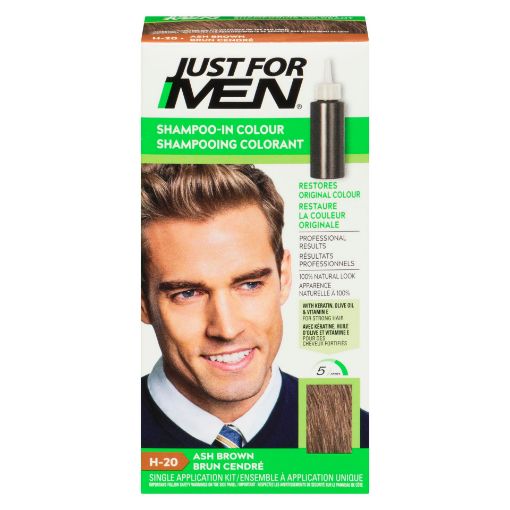 Picture of JUST FOR MEN HAIR COLOUR - ASH BROWN #20                                   