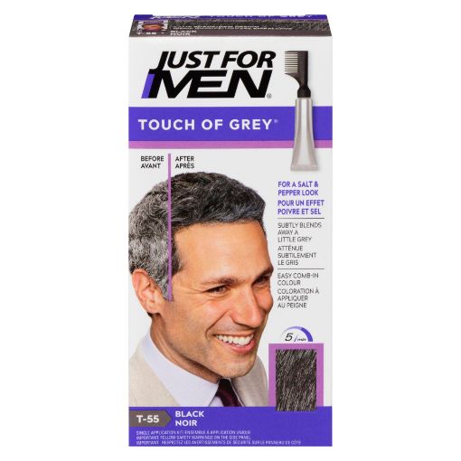 Picture of JUST FOR MEN TOUCH OF GREY HAIR  COLOUR - BLACK T-55                       