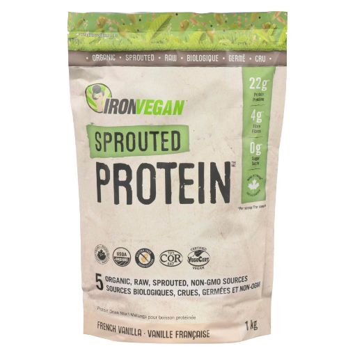 Picture of IRON VEGAN SPROUTED PROTEIN - VANILLA 1KG #9006                            