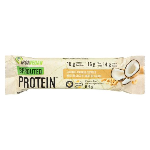 Picture of IRON VEGAN PROTEIN BAR - COCONUT CASHEW 64GR                               