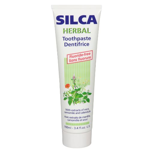 Picture of SILCA HERBAL TOOTHPASTE - FLUORIDE FREE 100ML                              