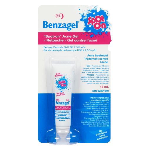 Picture of BENZAGEL 2.5% SPOT ON ACNE GEL 15ML