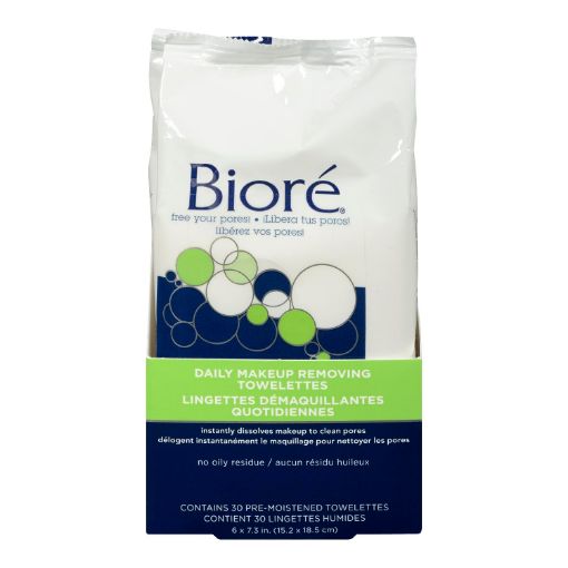 Picture of BIORE DEEP CLEANSING MAKEUP REMOVING TOWELETTES 30S                        