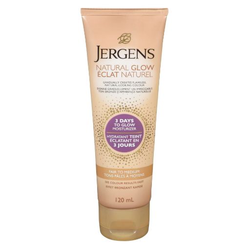 Picture of JERGENS NATURAL GLOW 3 DAYS TO GLOW MOISTURIZER - FAIR TO MEDIUM 120ML     