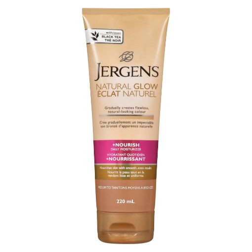 Picture of JERGENS NATURAL GLOW + NOURISH DAILY MOISTURIZER - MEDIUM TO TAN 220ML     