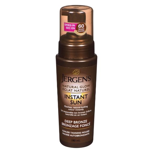 Picture of JERGENS NTRL GLOW INSTANT SUN SNLESS TANNING MOUSSE - DEEP BRONZE 180ML