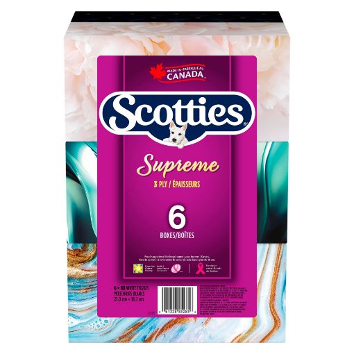 Picture of SCOTTIES FACIAL TISSUE SUPREME 6X88S                                       