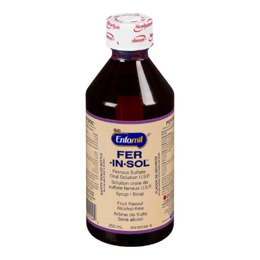 Picture of ENFAMIL FERINSOL FERROUS SULFATE SYRUP - FRUIT FLAVOUR 250ML