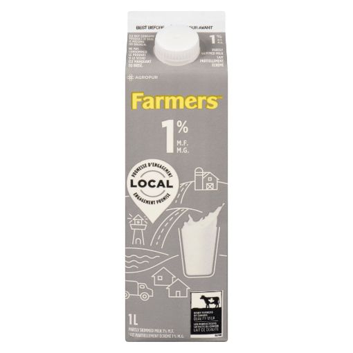 Picture of FARMERS 1% MILK 1LT