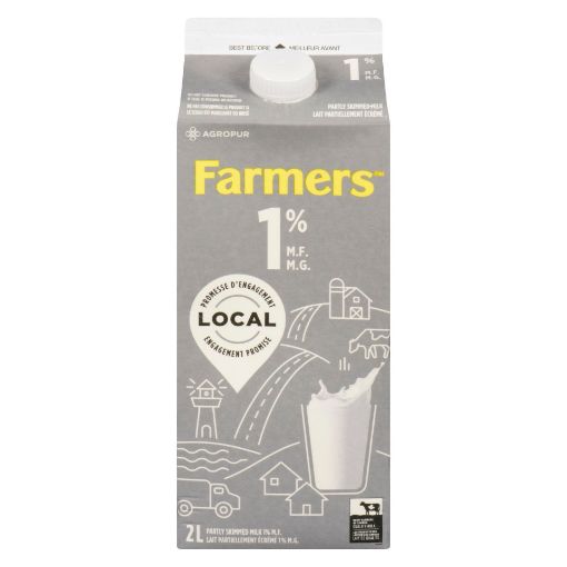 Picture of FARMERS 1% MILK 2LT