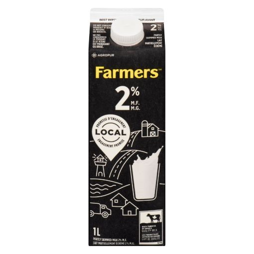 Picture of FARMERS 2% MILK 1LT