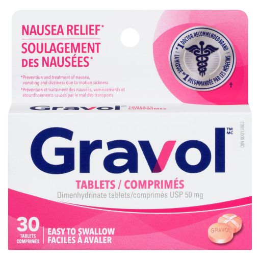 Picture of GRAVOL 50MG TABLETS 30S                                                    