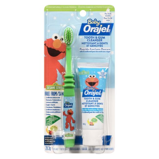 Picture of ORAJEL BABY TOOTH and GUM CLEANSER - APPLE BANANA 28.3GR