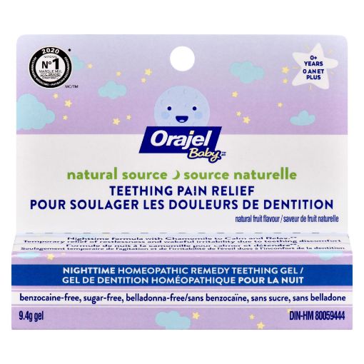 Picture of ORAJEL BABY GEL - NIGHT TIME - HOMEOPATHIC 9.4GR                           