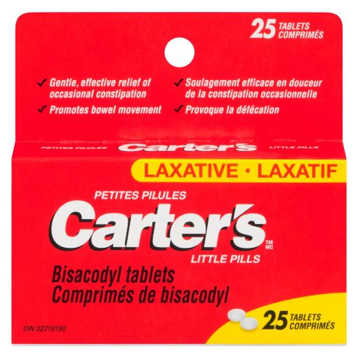 Picture of CARTERS LITTLE PILLS LAXATIVE - REGULAR SIZE TABLETS 25S        