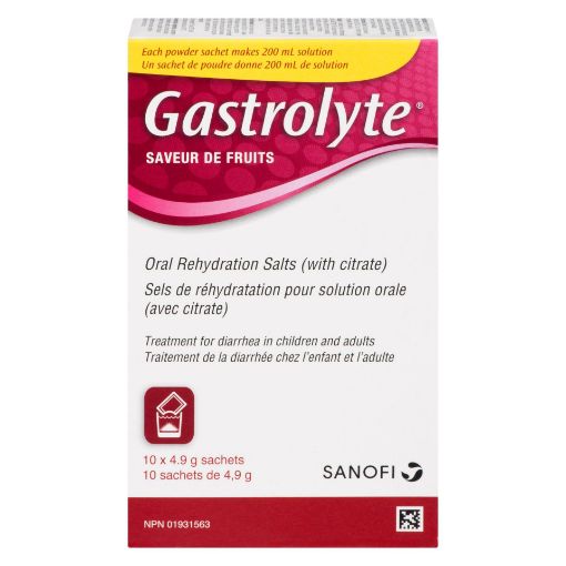 Picture of GASTROLYTE SACHETS FRUIT 4.9GR 10S                                         