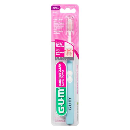 Picture of GUM SONIC SENSITIVE CLEAN BATTERY TOOTHBRUSH - SOFT