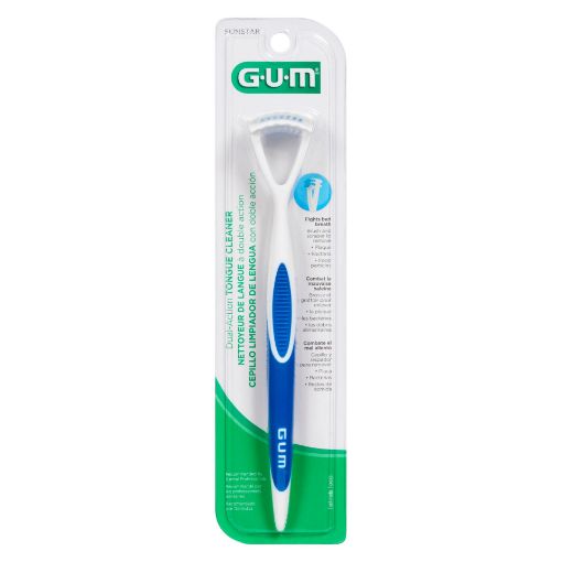 Picture of GUM DUAL ACTION TONGUE CLEANER                                             