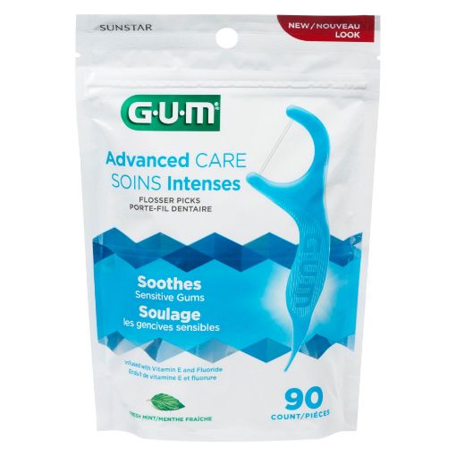 Picture of GUM ADVANCEDCARE FLOSSER WITH VIT E and FLOURIDE 90S