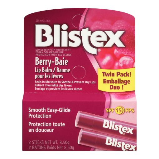 Picture of BLISTEX LIP BALM - BERRY - TWIN PACK 8.5GR