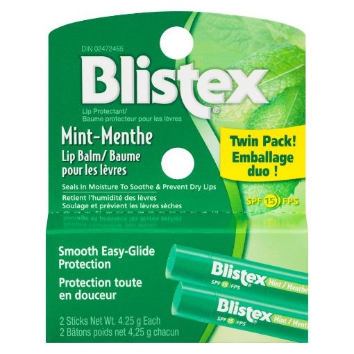 Picture of BLISTEX LIP BALM - MINT - TWIN PACK 2X4.25GR