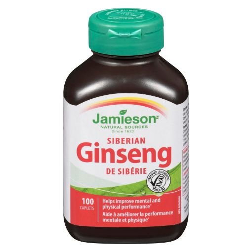 Picture of JAMIESON GINSENG SIBERIAN 650MG CAPLET 100S                                