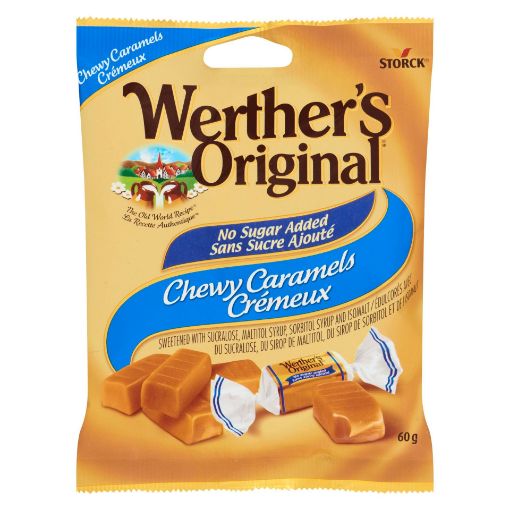Picture of WERTHERS CHEWY - NO SUGAR ADDED 60GR