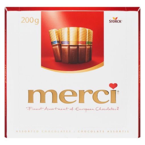 Picture of MERCI CHOCOLATE - ASSORTED 200GR                                           