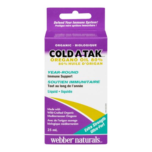 Picture of WEBBER NATURALS COLD A TAK OREGANO OIL 80% CARVACOL - EXTRA 25ML