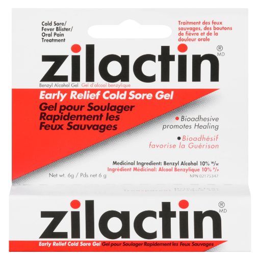 Picture of ZILACTIN EARLY RELIEF COLD SORE GEL 6GR                                    