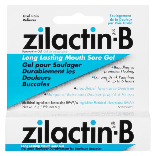 Picture of ZILACTIN-B LONG LASTING MOUTH SORE GEL 6GR                                 