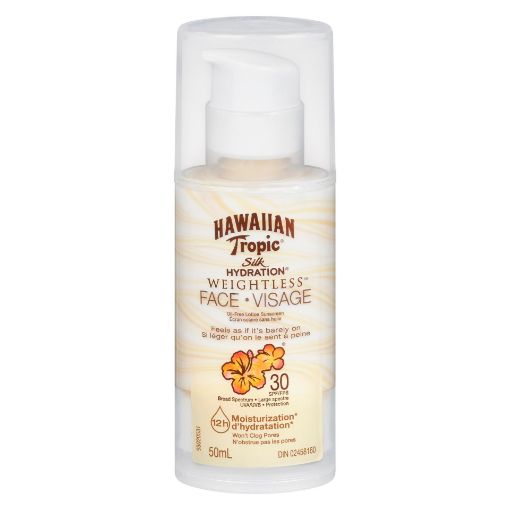 Picture of HAWAIIAN TROPIC SILK HYDRATION WEIGHTLESS FACE SPF30 50ML                  