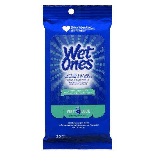 Picture of WET ONES TRAVEL PACK VITAMIN E and ALOE 20S