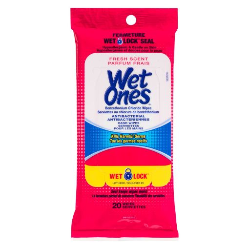 Picture of WET ONES TRAVEL PACK ANTIBACTERIAL 20S                                     