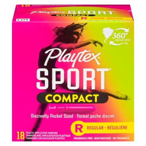 Picture of PLAYTEX TAMPONS - SPORT COMPACT - REGULAR 18S                              