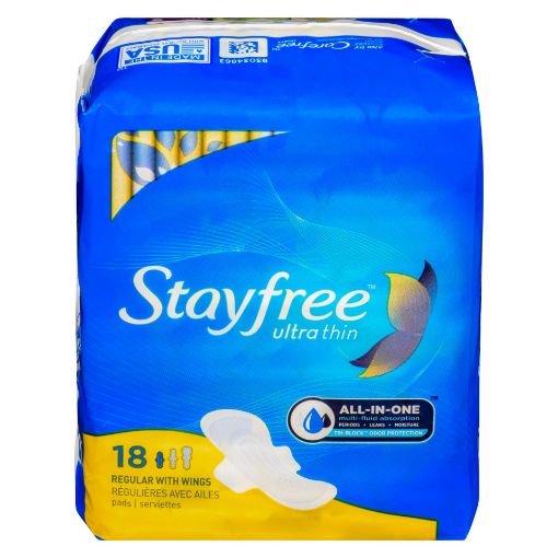 Picture of STAYFREE ULTRA THIN - REGULAR W/WINGS 18S                                  