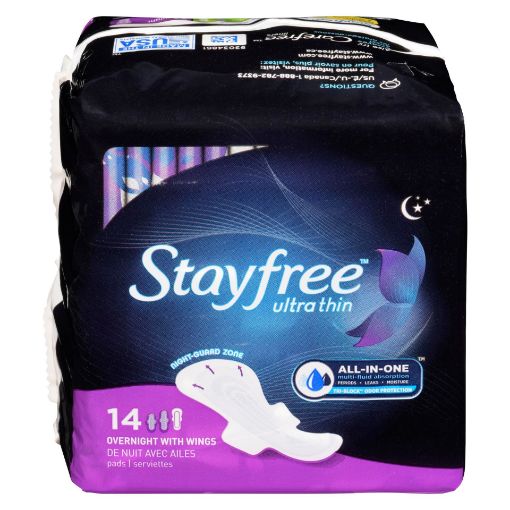 Picture of STAYFREE ULTRA THIN OVERNIGHT W/WINGS 14S                                  