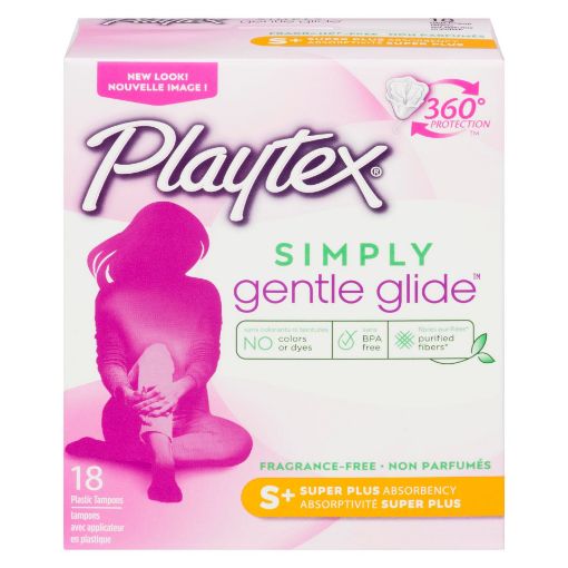 Picture of PLAYTEX GENTLE GLIDE TAMPONS - SUPER PLUS 18S                              