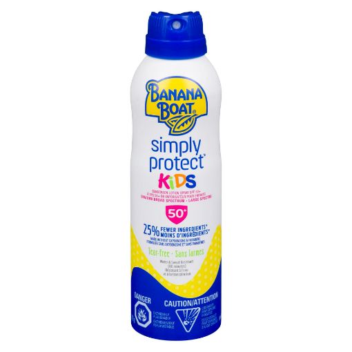Picture of BANANA BOAT SIMPLY PROTECT SPRAY SUNSCREEN - SPF50 PLUS - KIDS 170GR       