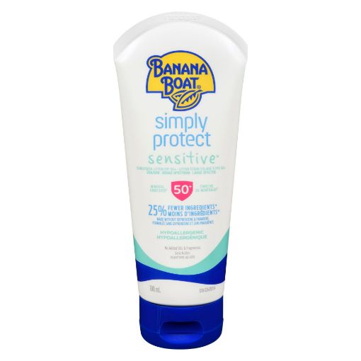 Picture of BANANA BOAT SIMPLY PROTECT SENSITIVE LOTION SPF50+ 180ML                   