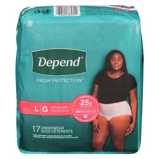 Picture of DEPEND FRESH PROTECTION UNDERWEAR FOR WOMEN - MAXIMUM - L 17S