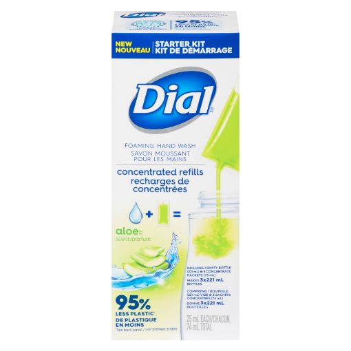 Picture of DIAL FOAMING HAND WASH -  CONCENTRATE - STARTER KIT ALOE 3X25ML