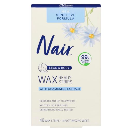 Picture of NAIR WAX READY STRIPS - SENS. CHAMOMILE 40S