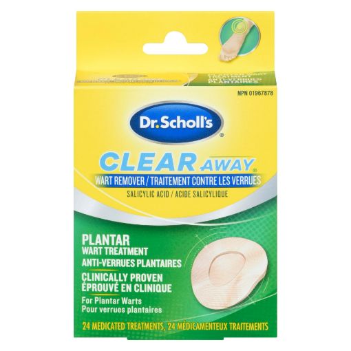 Picture of DR. SCHOLLS CLEAR AWAY PLANTAR WART REMOVER 40% 24S