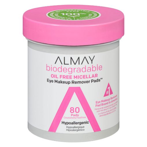 Picture of ALMAY BIODEGRADABLE MICELLAR EYE MAKEUP REMOVER PADS 80S                   
