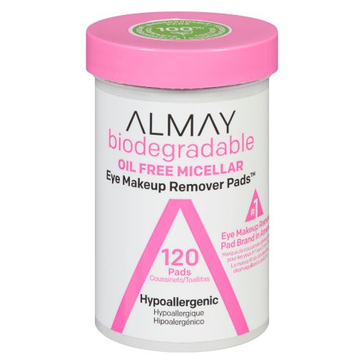 Picture of ALMAY BIODEGRADABLE MICELLAR EYE MAKEUP REMOVER PADS 120S                  