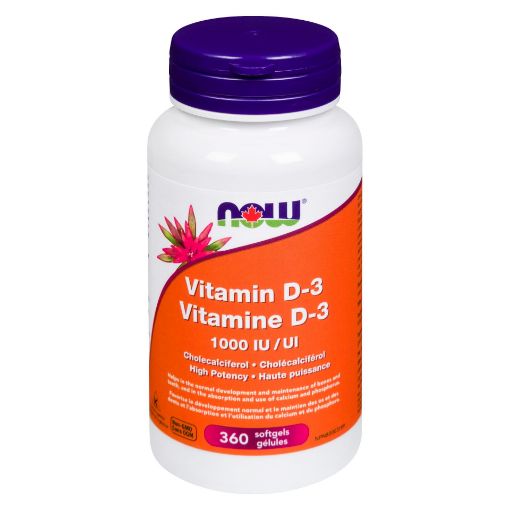 Picture of NOW VITAMIN D3 1000IU - SOFTGELS 360S                               