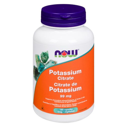 Picture of NOW POTASSIUM CITRATE 99MG - CAPSULES 180S                          